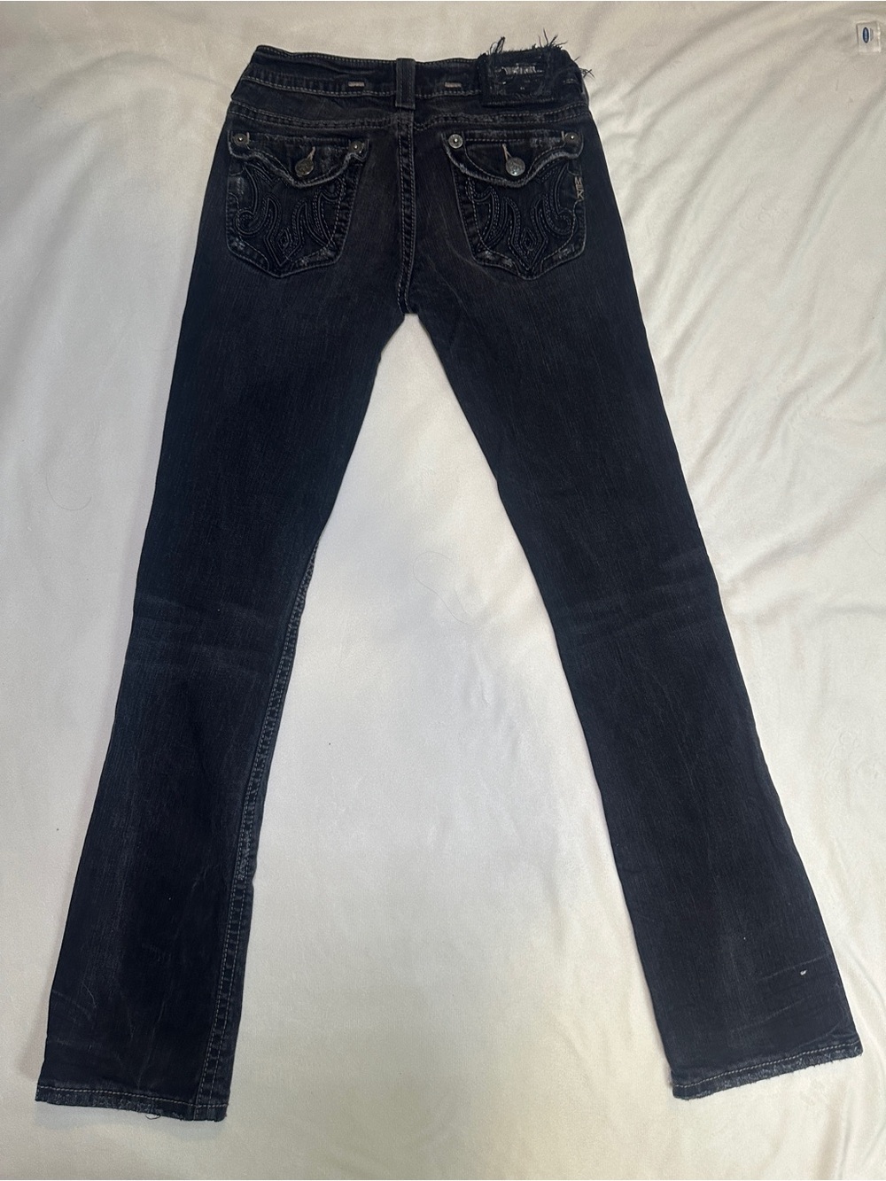 MEK Denim Oaxaca Y2K Black Bootcut Western Jeans 27/34